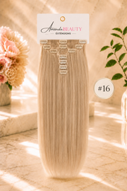 Extensions à clips en cheveux russe 100% naturels – 7 pièces