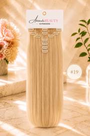 Extensions à clips en cheveux russe 100% naturels – 7 pièces