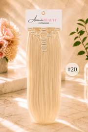 Extensions à clips en cheveux russe 100% naturels – 7 pièces