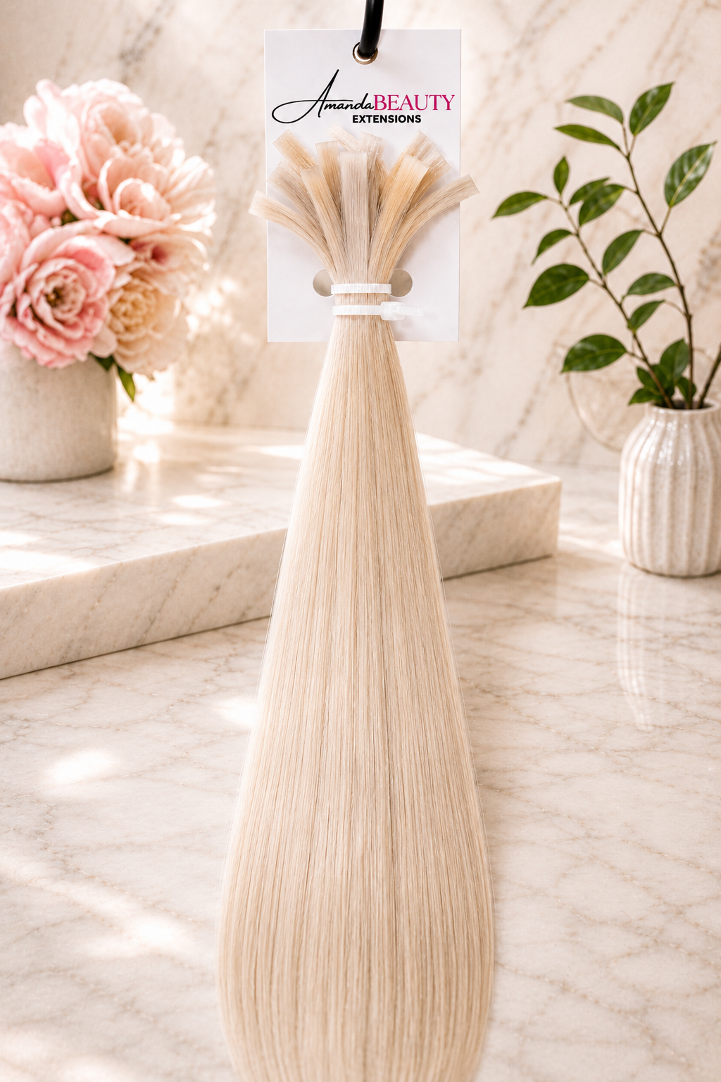Kératine Raide - Extensions Amanda Beauty (25 mèches)