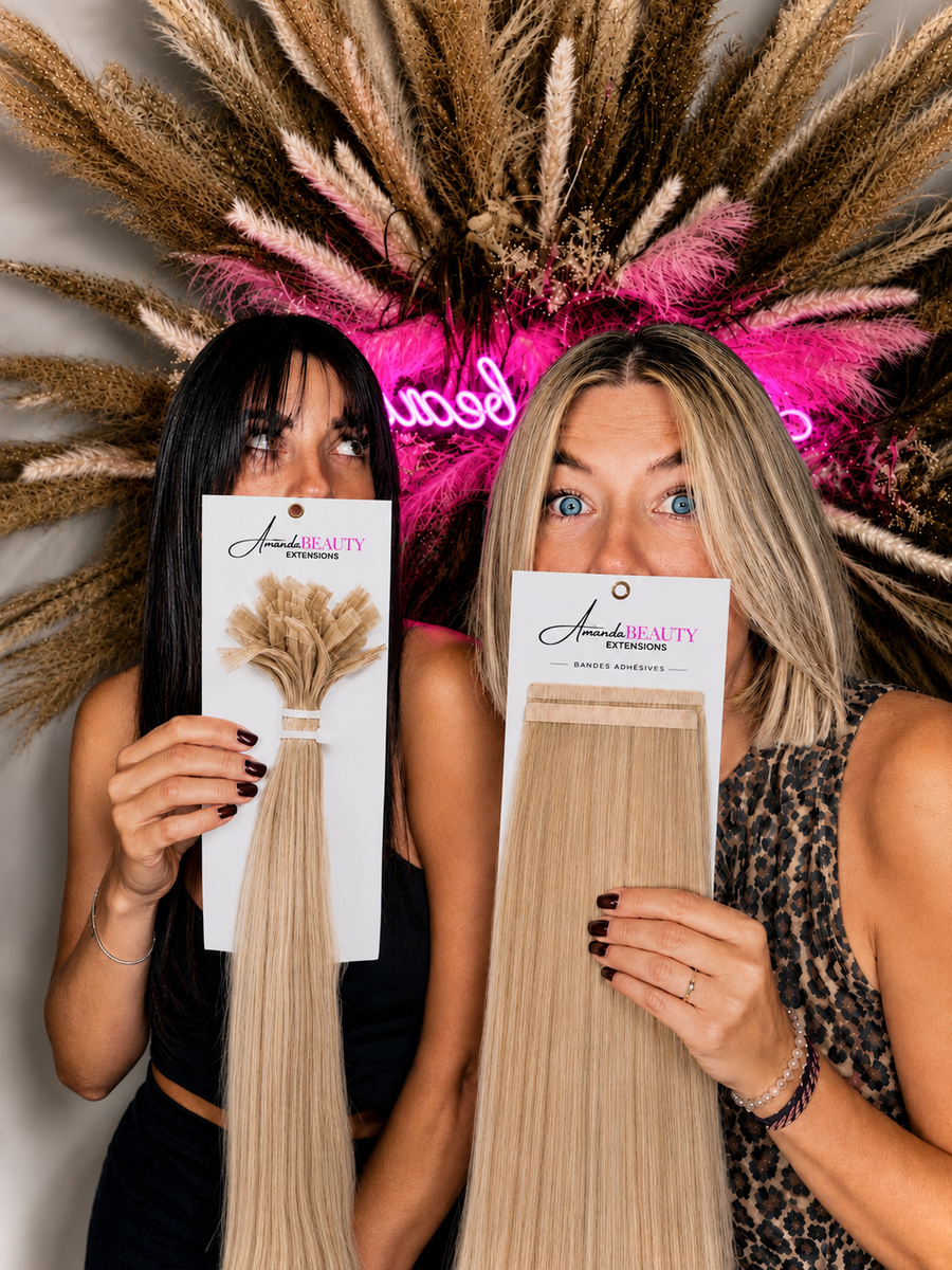 Extensions capillaires naturelles Amanda Beauty à Marseille