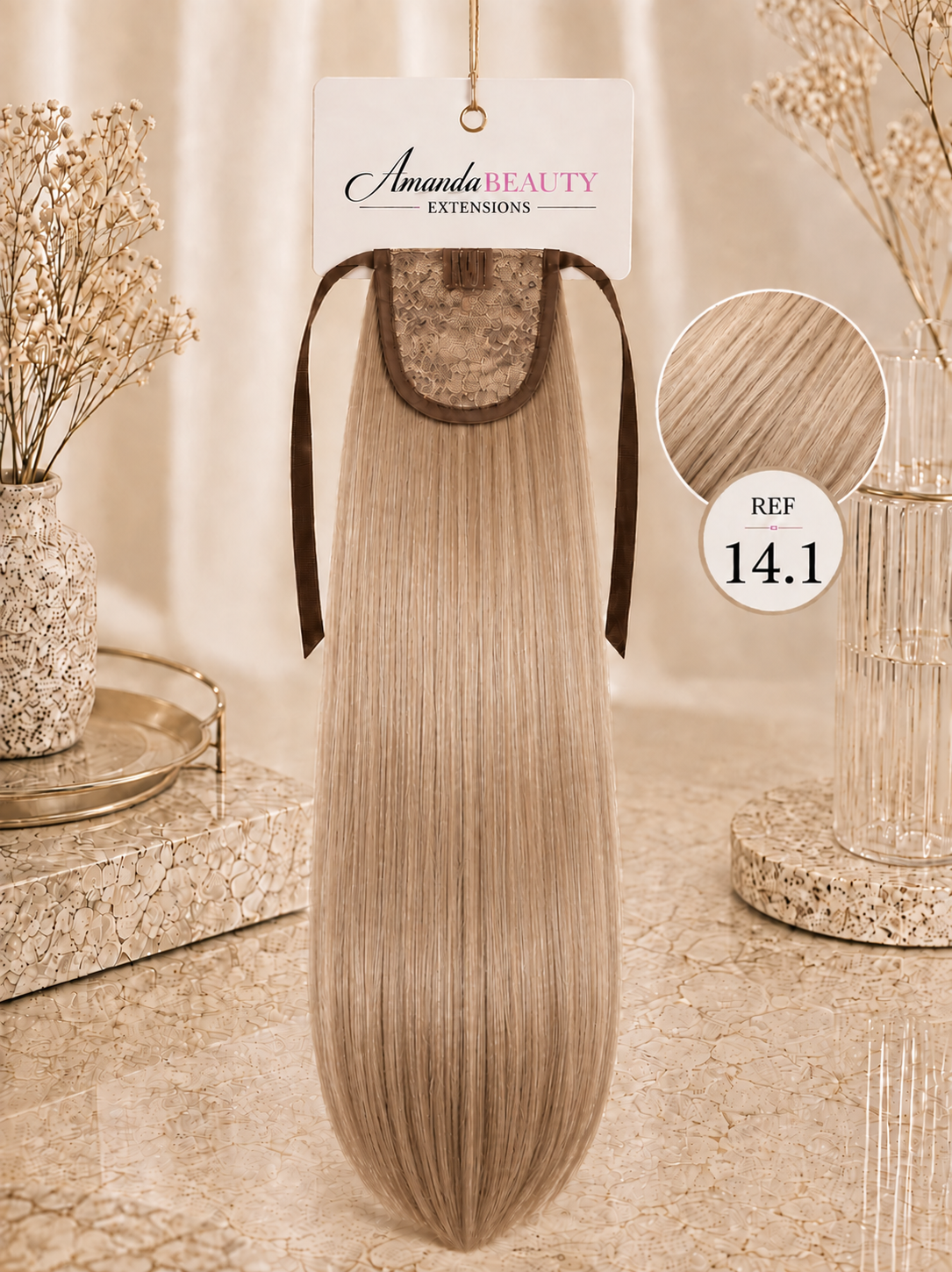 Ponytail en cheveux 100% naturels Russe – Queue de cheval à clip