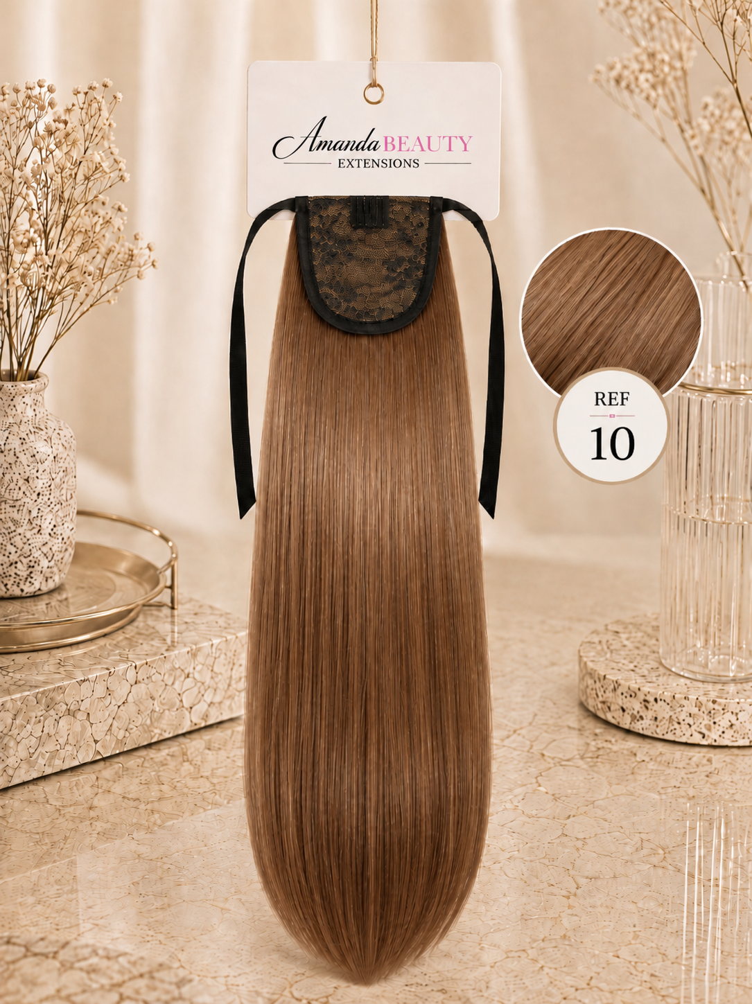 Ponytail en cheveux 100% naturels Russe – Queue de cheval à clip