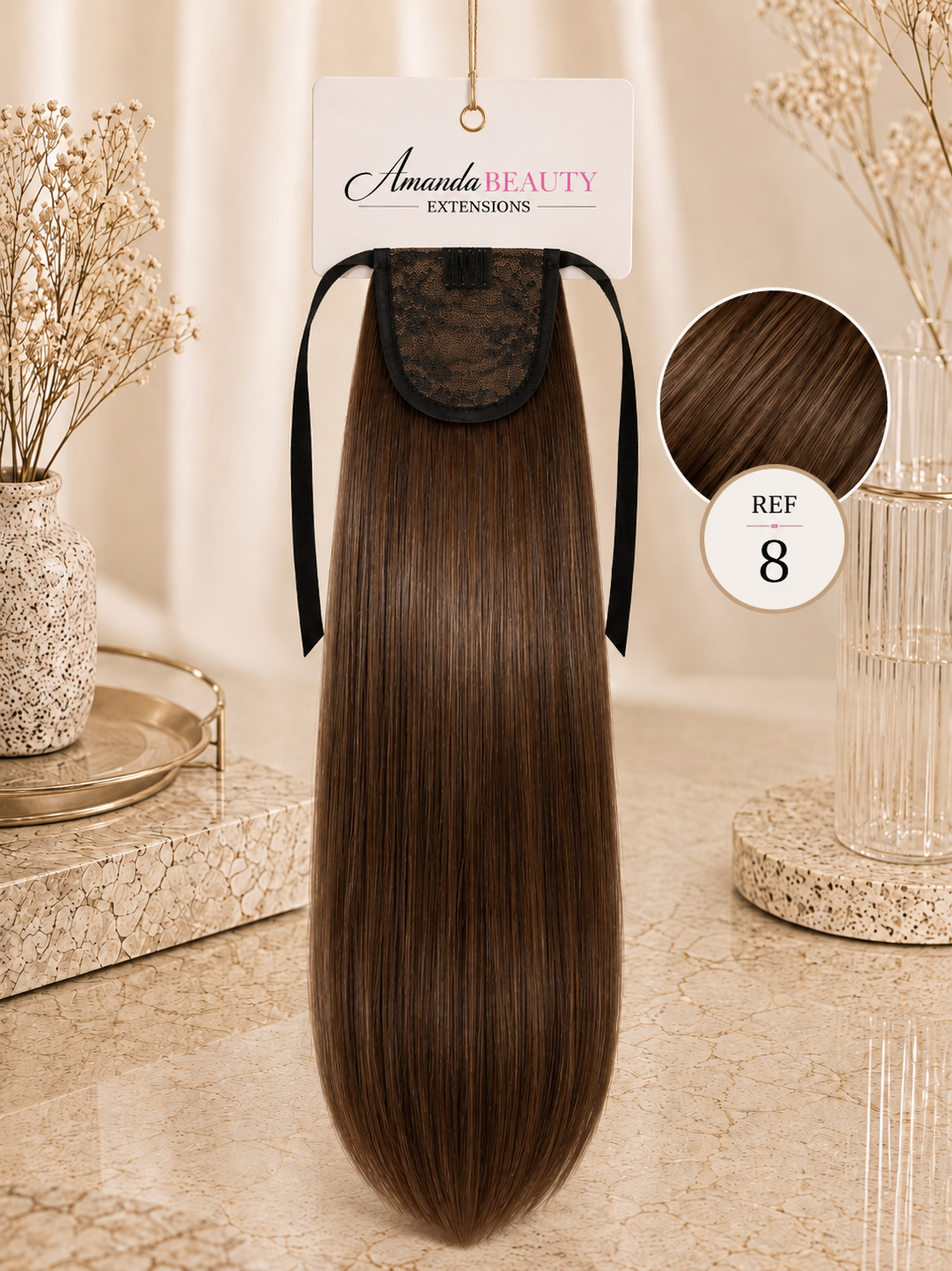 Ponytail en cheveux 100% naturels Russe – Queue de cheval à clip