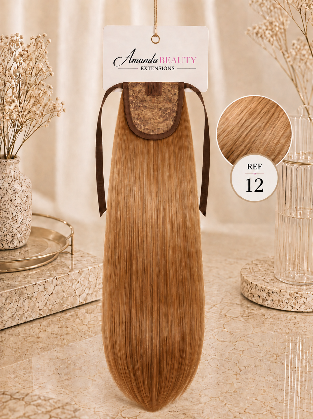 Ponytail en cheveux 100% naturels Russe – Queue de cheval à clip