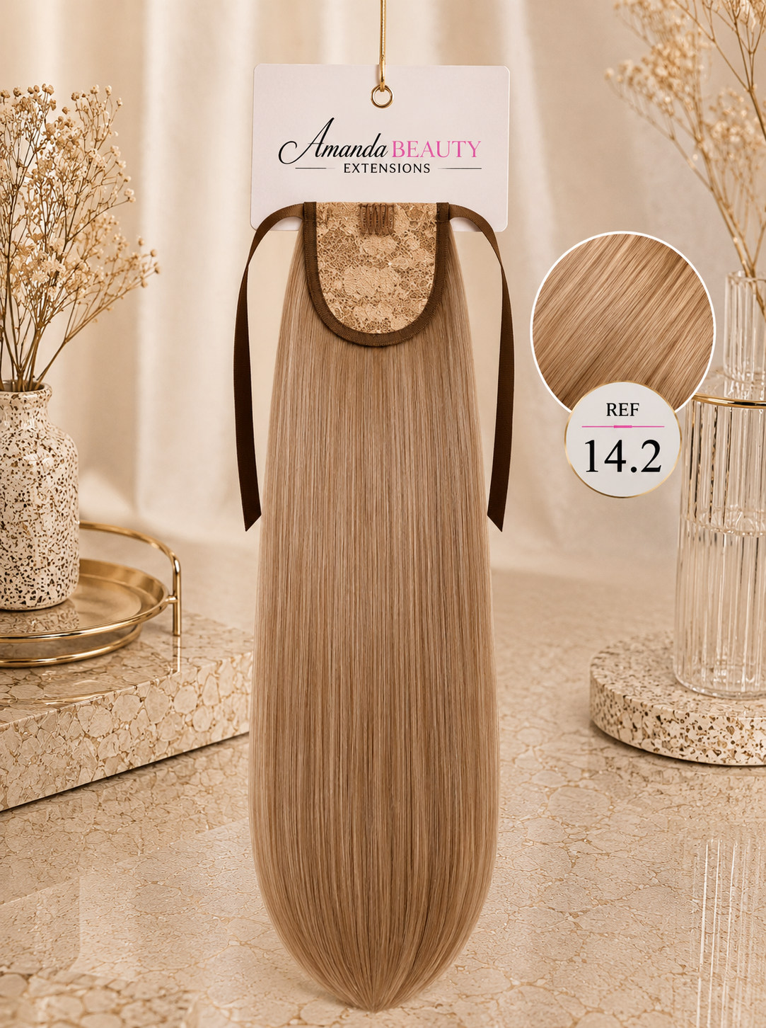 Ponytail en cheveux 100% naturels Russe – Queue de cheval à clip